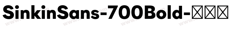 SinkinSans-700Bold字体转换