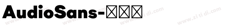 AudioSans字体转换