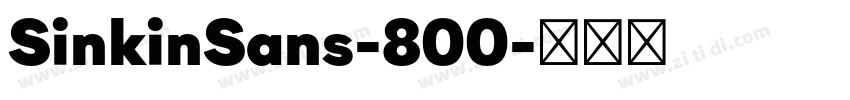 SinkinSans-800字体转换