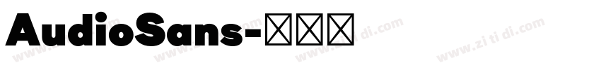 AudioSans字体转换