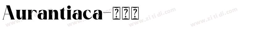 Aurantiaca字体转换