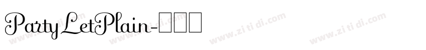 PartyLetPlain字体转换
