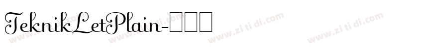 TeknikLetPlain字体转换