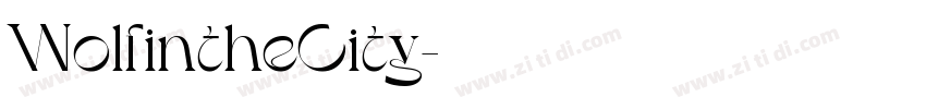 WolfintheCity字体转换