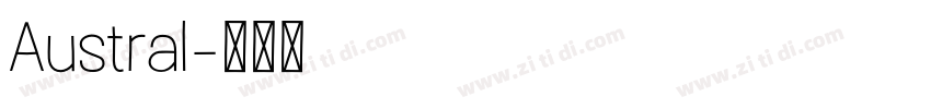 Austral字体转换