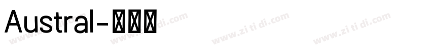 Austral字体转换