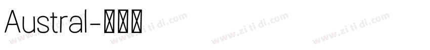 Austral字体转换