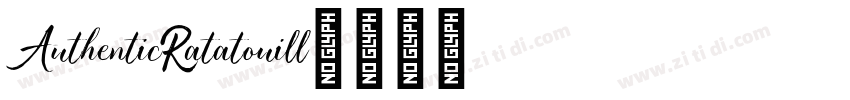AuthenticRatatouill字体转换