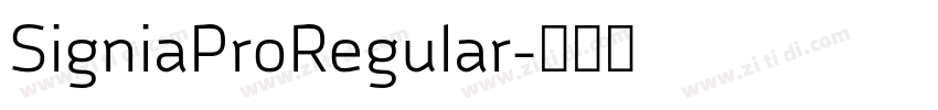 SigniaProRegular字体转换