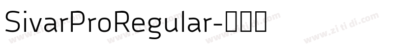 SivarProRegular字体转换