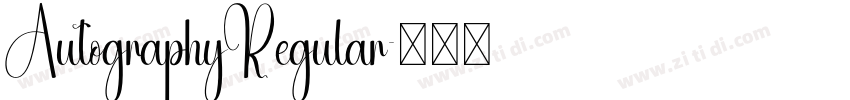 AutographyRegular字体转换