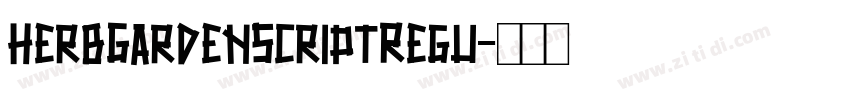 HerbGardenScriptRegu字体转换