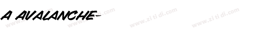 AGAvalanche字体转换