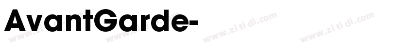 AvantGarde字体转换