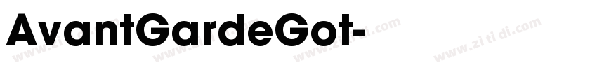 AvantGardeGot字体转换