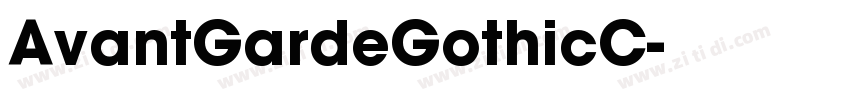 AvantGardeGothicC字体转换