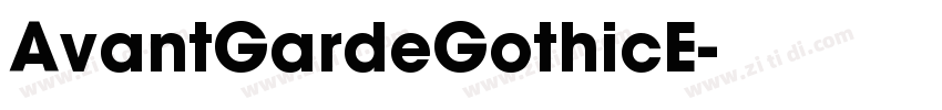 AvantGardeGothicE字体转换