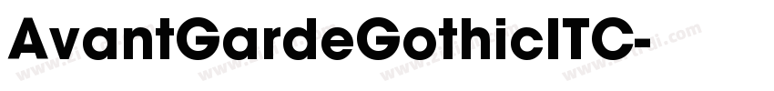 AvantGardeGothicITC字体转换