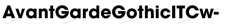 AvantGardeGothicITCw字体转换