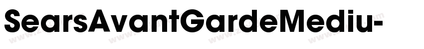SearsAvantGardeMediu字体转换