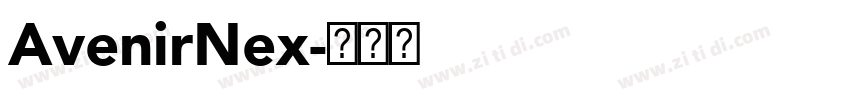 AvenirNex字体转换