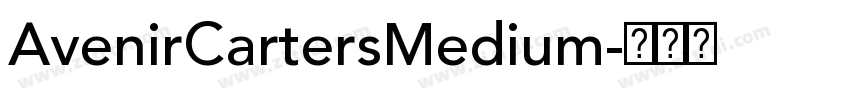 AvenirCartersMedium字体转换