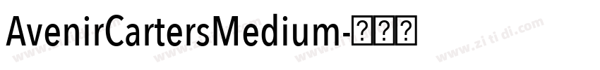 AvenirCartersMedium字体转换