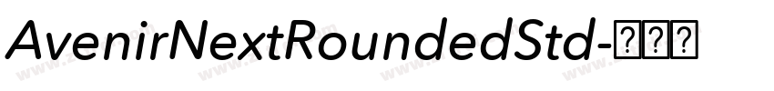 AvenirNextRoundedStd字体转换