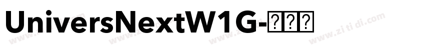 UniversNextW1G字体转换