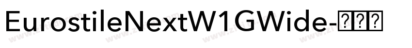 EurostileNextW1GWide字体转换