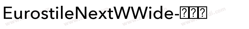 EurostileNextWWide字体转换