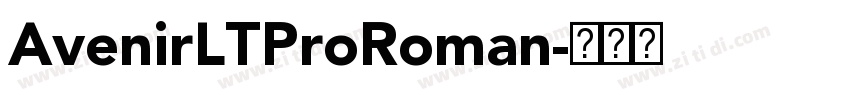 AvenirLTProRoman字体转换