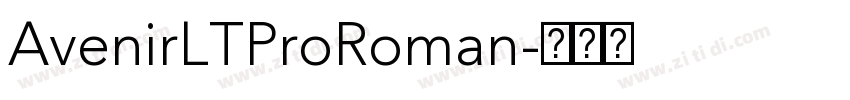 AvenirLTProRoman字体转换