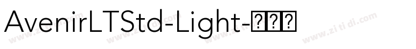 AvenirLTStd-Light字体转换