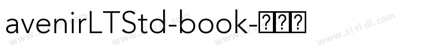 avenirLTStd-book字体转换