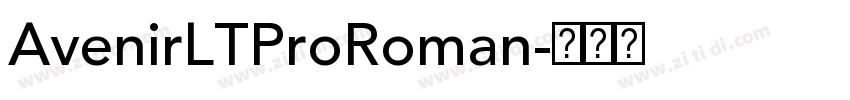 AvenirLTProRoman字体转换