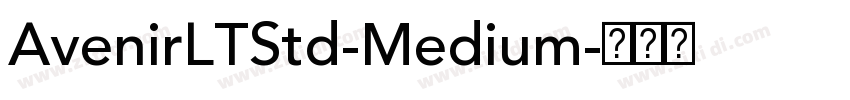 AvenirLTStd-Medium字体转换