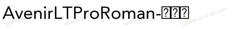 AvenirLTProRoman字体转换