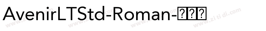 AvenirLTStd-Roman字体转换