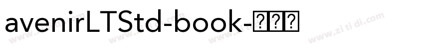 avenirLTStd-book字体转换