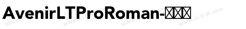 AvenirLTProRoman字体转换