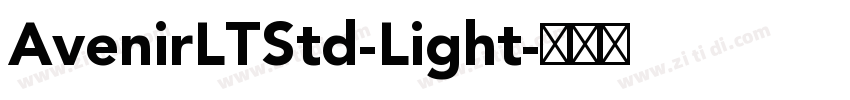 AvenirLTStd-Light字体转换