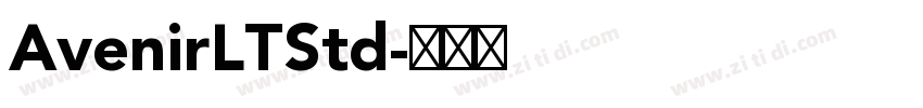 AvenirLTStd字体转换