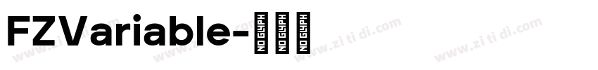 FZVariable字体转换
