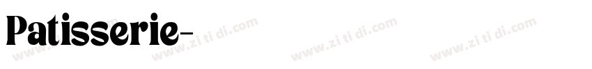 Patisserie字体转换