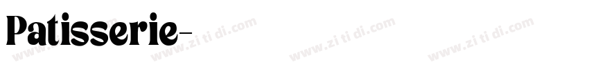 Patisserie字体转换