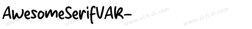 AwesomeSerifVAR字体转换