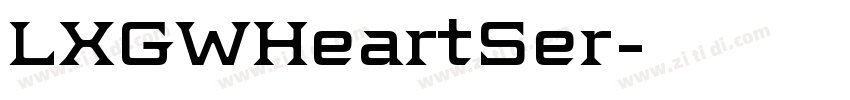 LXGWHeartSer字体转换