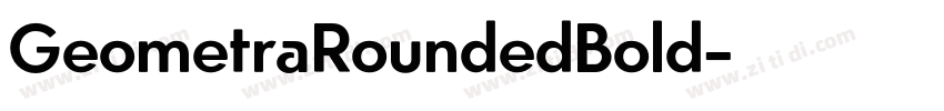 GeometraRoundedBold字体转换