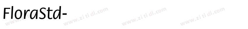FloraStd字体转换